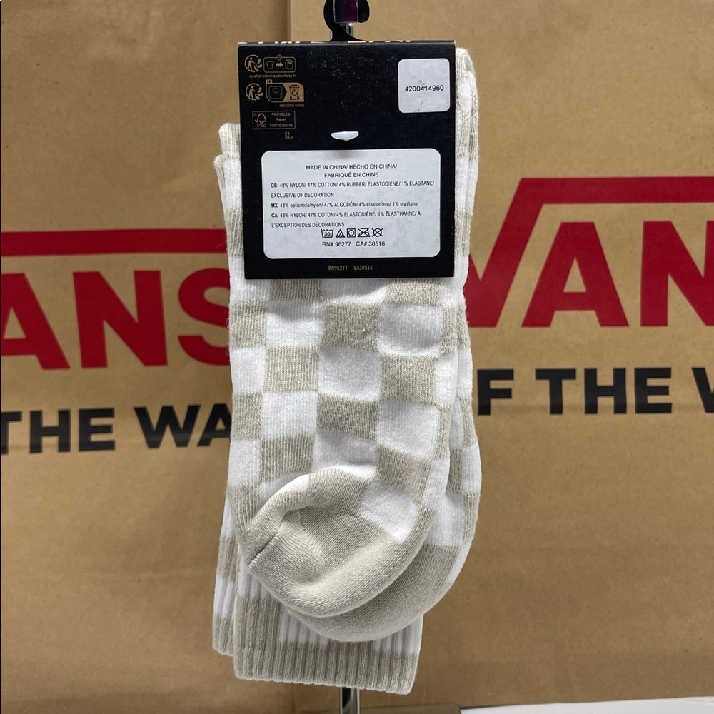 VANS "Off The Wall" Crew socks Checkerboard 
Vans socks (1 pair) - Picture 5 of 16